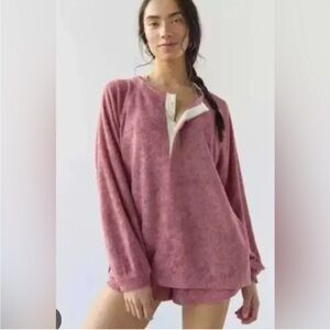 OUT FROM UNDER Veronica Terrycloth Popover Sweatshirt